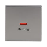 0 Wippe mit Aufdruck Heizung Notschalter edelstahl, Retail