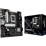 ASRock B860M-X, Mainboard schwarz/silber