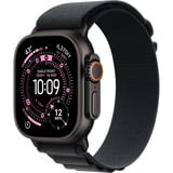 Apple Watch Ultra 3, Smartwatch schwarz, 49 mm, Alpine Loop schwarz M, Titangehäuse, Cellular