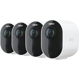 Arlo Ultra 2 Spotlight, Überwachungskamera weiß/schwarz, 4K, WLAN, 4x Kameras, 1x Basistation