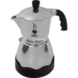 Bialetti Moka Timer, Espressomaschine silber/schwarz, 3 Tassen