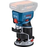 Bosch Professional Akku-Kantenfräse GKF 18V-8 Professional solo, 18Volt, Oberfräse blau/schwarz, ohne Akku und Ladegerät