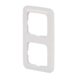 Busch-Jaeger Rahmen zwei-fach, Designlinie Reflex SI, Unterputzmontage, Kunststoff, glänzend weiß (glänzend), Retail