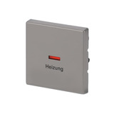Busch-Jaeger Wippe mit Aufdruck Heizung Notschalter edelstahl, Retail