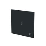 Busch-Jaeger Wippe mit Symbol Klingel mit transparenter Kalotte schwarz, Retail