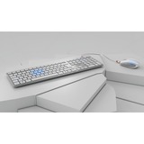 CHERRY DW 9100 SLIM, Desktop-Set weiß/silber, DE-Layout, SX-Scherentechnologie