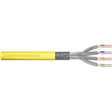 Digitus Professional Cat.7a S/FTP Verlegekabel simplex, Dca gelb, 500 Meter Trommel