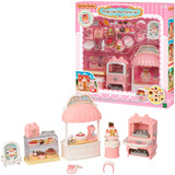 EPOCH Sylvanian Families - Dorfkonditorei Set für Starter Haus, Konstruktionsspielzeug 