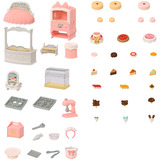 EPOCH Sylvanian Families - Dorfkonditorei Set für Starter Haus, Konstruktionsspielzeug 