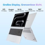 GEEKOM GeekBook M16, Notebook silber, Intel® Core™ Ultra 9 185H, Intel® Arc™ Graphics, 16 GB LPDDR5, 512 GB (512 GB SSD), Windows 11 Pro