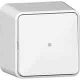 Gira Wipp-Kontrollschalter Aus-Wechselschalter mit Montageplatte weiß, Retail