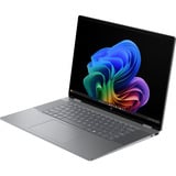HP OmniBook X Flip 16-ar0077ng, Notebook silber, AMD Ryzen AI 7 350, AMD Radeon 860M, 16 GB LPDDR5X, 512 GB (512 GB SSD), Windows 11 Home