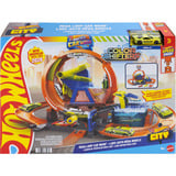 Hot Wheels City Mega Car Wash Spielzeug Autowaschanlage mit Farbwechseleffekt 