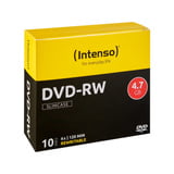 Intenso DVD-RW 4,7 GB, DVD-Rohlinge 4fach, 10 Stück