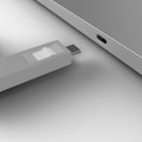 Lindy USB Typ C Port Schlüssel mit 4 Schlössern, Schloss Code Weiß