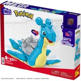 Mattel MEGA Pokémon Lapras Bauspielzeug-Set mit Actionfigur, Konstruktionsspielzeug 527 Teile