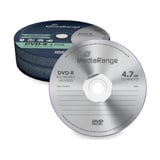 MediaRange DVD-R 4,7 GB, DVD-Rohlinge 16fach, 25 Stück