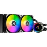 Sharkoon S80 RGB AIO 240mm, Wasserkühlung schwarz