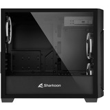 Sharkoon V1000 RGB, Tower-Gehäuse schwarz, Seitenteil aus gehärtetem Glas