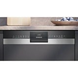 Siemens SX53ES22CE iQ300, Spülmaschine edelstahl (gebürstet)/schwarz, 60 cm, Home Connect, XXL