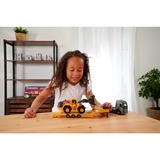 Simba Volvo Truck FH-16 mit Auflieger und Radlader, Spielfahrzeug orange/grau, Mit Licht und Sound