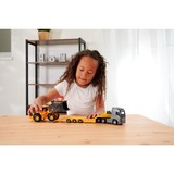 Simba Volvo Truck FH-16 mit Auflieger und Radlader, Spielfahrzeug orange/grau, Mit Licht und Sound