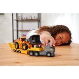 Simba Volvo Truck FH-16 mit Auflieger und Radlader, Spielfahrzeug orange/grau, Mit Licht und Sound