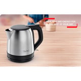 Tefal KO5S2DE Subito, Wasserkocher edelstahl/schwarz, 2.400 Watt, 1 Liter