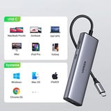 UGREEN CM512 7-in-1 USB-C Hub, Dockingstation silber