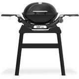 Weber Gasgrill Q 1200N mit Stand schwarz, 2,93 kW, mit Seitentischen
