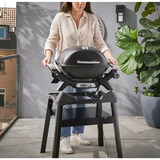 Weber Gasgrill Q 1200N mit Stand schwarz, 2,93 kW, mit Seitentischen