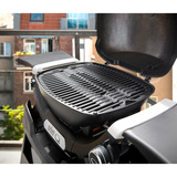 Weber Gasgrill Q 1200N mit Stand schwarz, 2,93 kW, mit Seitentischen
