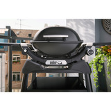 Weber Gasgrill Q 1200N mit Stand schwarz, 2,93 kW, mit Seitentischen