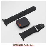 Apple Watch Series 10, Smartwatch schwarz (glänzend), Aluminium, 46 mm, Sportarmband schwarz M/L