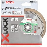 Bosch X-LOCK Diamanttrennscheibe Best for Ceramic Extra Clean Turbo, Ø 115mm Bohrung 22,23mm