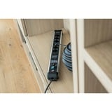 Brennenstuhl Premium-Protect-Line Steckdosenleiste 6-fach schwarz/silber, 3 Meter, 60.000 A Überspannungsschutz, USB-C Power Delivery
