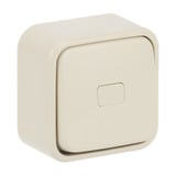 Busch-Jaeger Wechselschalter Aufputz mit Wippe und Kontrollbeleuchtung weiß, Retail