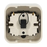 Busch-Jaeger Wechselschalter Aufputz mit Wippe und Kontrollbeleuchtung weiß, Retail