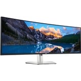 Dell UltraSharp U4924DW, LED-Monitor 124.5 cm (49 Zoll), silber/schwarz, 5K Dual QHD, IPS, Curved, DisplayPort, HDMI