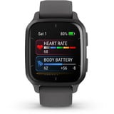 Garmin Venu SQ2, Smartwatch grau, 40 mm, graues Armband aus Silikon