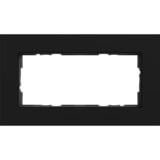 Gira Abdeckrahmen zwei fach Aluminium lackiert matt schwarz, Retail