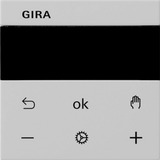 Gira Raumtemperaturregler Display, Bedienteil grau, Retail