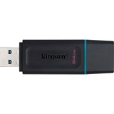 Kingston DataTraveler Exodia 64 GB, USB-Stick schwarz/türkis, USB-A 3.2 Gen 1, 2 Sütck
