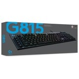 Logitech G815, Gaming-Tastatur schwarz, DE-Layout, GL Clicky