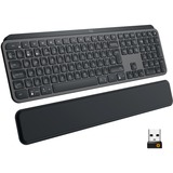 Logitech MX Keys Plus, Tastatur graphit/schwarz, DE-Layout, inkl. Handballenauflage