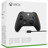 Microsoft Xbox Wireless Controller + USB-C-Kabel, Gamepad schwarz