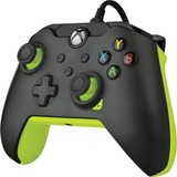 PDP Wired Controller - Electric Black, Gamepad schwarz/neon-grün, für Xbox Series X|S, Xbox One, PC