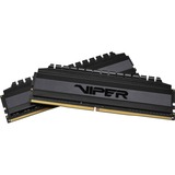 Patriot DIMM 16 GB DDR4-3600 (2x 8 GB) Dual-Kit, Arbeitsspeicher schwarz, PVB416G360C8K, Viper 4 Blackout, INTEL XMP