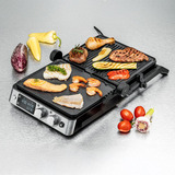 Rommelsbacher Kontaktgrill KG 2025 edelstahl/schwarz, 2.000 Watt