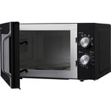 SHARP R204BA, Mikrowelle schwarz/silber